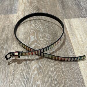 Colorful Striped Women's Belt